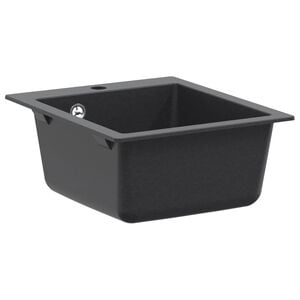vidaXL Мивка за кухня с едно корито Гранит 42,5 x 50 x 31 см Графит