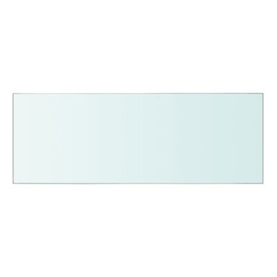 vidaXL Плоча за рафт, прозрачно стъкло, 40 x 12 см