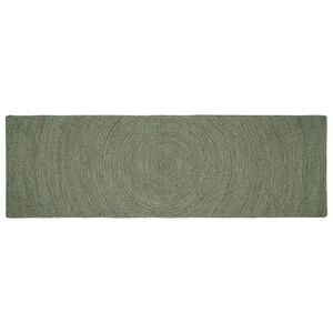 vidaXL Килими за помещение Маслиненозелено 80 x 250 cm юта