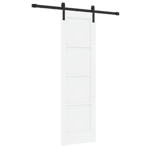vidaXL Преплъзваща се врата 61 x 198,5 cm Масивна борова дървесина