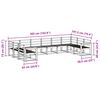 vidaXL Комплект дивани за открито 10 pcs Естествен