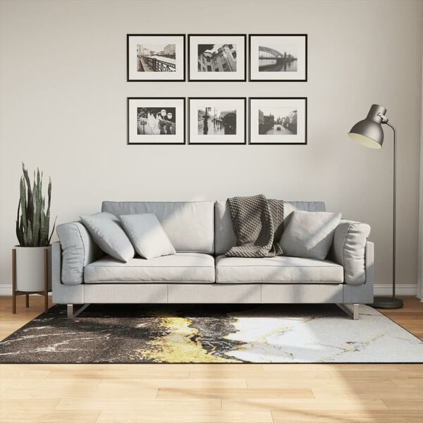 vidaXL Перящ се килим многоцветен 120x180 см противоплъзгащ