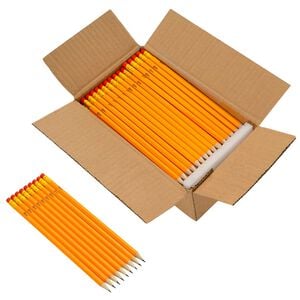 vidaXL HB моливи 1000 бр. &Oslash; 0,7 x 18,5 см Жълто