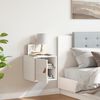 vidaXL Стенен шкаф, бял, 31,5x30x30 см, борово дърво масив