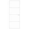 vidaXL Интериорна врата бяла 76x201,5 см закалено стъкло и алуминий