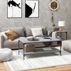 vidaXL Кафе маса, сив сонома, 100x50x40 см, инженерно дърво