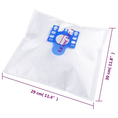 vidaXL Торбички за прахосмукачки за Miele тип GNH 20 бр
