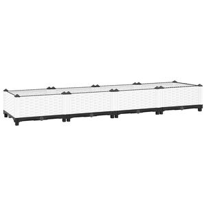 vidaXL Повдигната леха, 160x40x23 см, полипропилен