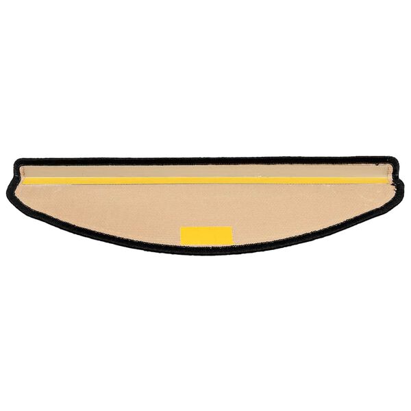 vidaXL Самозалепващи стелки за стълби, 5 бр, 65x21x4 см, черно и сиво