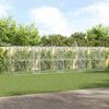 vidaXL Кучешка клетка 4 pcs Сребрист 8 x 2 x 2 m Поцинкована стомана