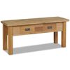 vidaXL Пейка за антре, тиково дърво масив, 90x30x40 см