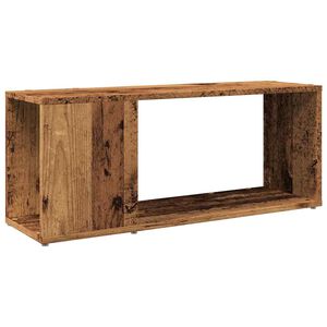 vidaXL ТВ шкаф Old Wood 80x24x32cm Инженерна дървесина