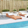 vidaXL Шезлонг, восъчнокафяв, 205x60x31,5 см, борово дърво масив