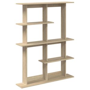 vidaXL Стенен рафт Дъб сонома 102 x 20 x 130 см Инженерна дървесина