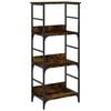 vidaXL Етажерка за книги опушен дъб 50x33x117,5 см инженерно дърво