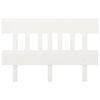 vidaXL Горна табла за легло, бяла, 163,5x3x81 см, бор масив