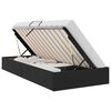 vidaXL Легло с място за съхранение с таблото Черен 90 x 190 cm Кадифе