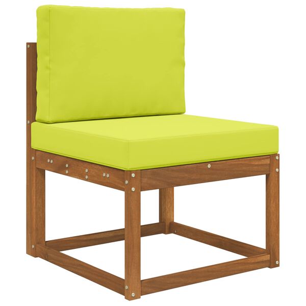 vidaXL Възглавница за диван на открито 2 pcs Зелен Полиестер