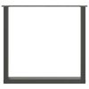 vidaXL Крака за трапезна маса, U-образни, 2 бр., антрацит, 90x(72-73) см, стомана