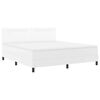 vidaXL Легло с пружинирана основа Бяло 180 x 200 cm Изкуствена