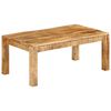 vidaXL Маса за кафе, 100x55x40 см, масивно мангово дърво