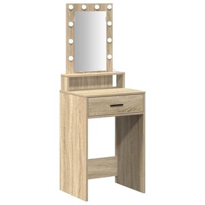 vidaXL Тоалетка Кафяво 50 x 41 x 140 см Инженерна дървесина