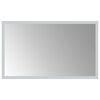 vidaXL LED огледало за баня Прозрачен 50 x 30 cm закалено стъкло