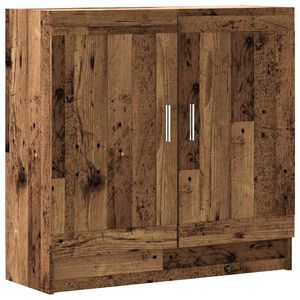 vidaXL Шкаф за книги от старо дърво 82,5x30,5x80cm Инженерна дървесина