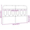 vidaXL Метална резервна табла за легло, бяла, 137 см