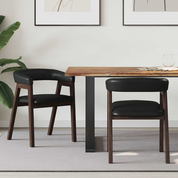 vidaXL Обедени столове 2 pcs Светло кафяво 54 x 57 x 73 см