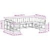 vidaXL Комплект дивани за открито 9 pcs Натурален и Бежов