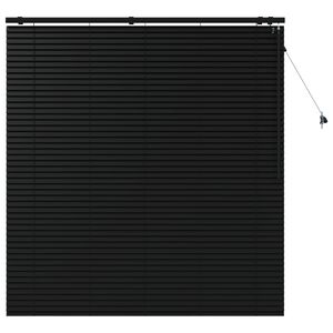 vidaXL Венецианска щора Черно 160 x 160 cm 35 mm