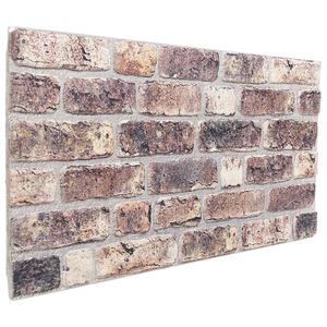 vidaXL Стенни панели 10 бр. 100 x 50 cm Тъмен кафяв EPS пяна