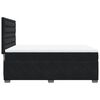 vidaXL Боксспринг легло с матрак, черно, 140x200 см, кадифе