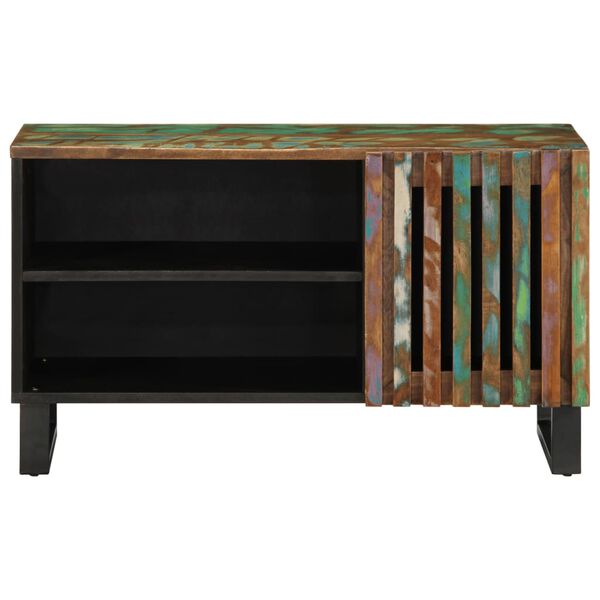 vidaXL ТВ шкаф, 80x34x46 см, акациево дърво масив