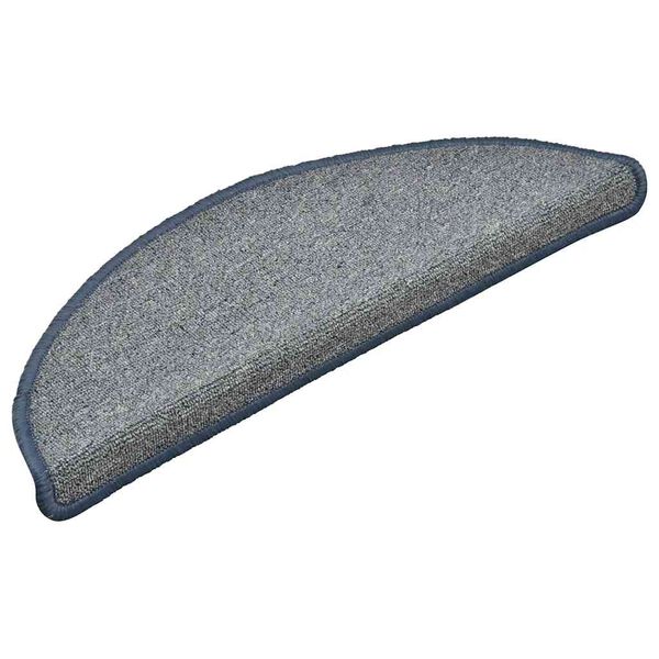 vidaXL Изтривалки за стълби, 30 бр., 56x17x3 см, светло сиви и сини, полукръгли