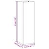 vidaXL Стойка за чадър със съхранение Бяло 15,5 х 15,5 х 49 см Метал