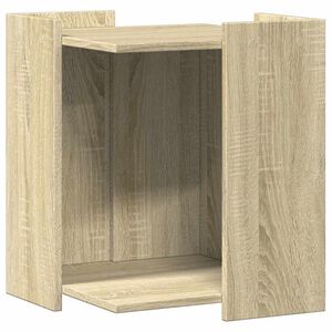 vidaXL Заграждение за котешка тоалетна 42x42x51 см инженерно дърво