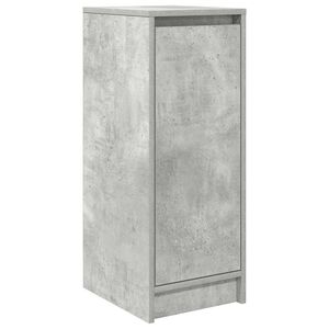vidaXL Шкаф за обувки, бетонно сив, 29,5x34x76 см, инженерно дърво