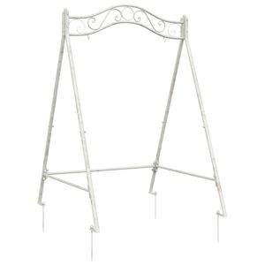 vidaXL Люлка Антично бяло 113 x 121,5 x 168 см Стомана