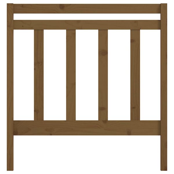 vidaXL Горна табла за легло, меденокафява, 95x4x100 см, бор масив