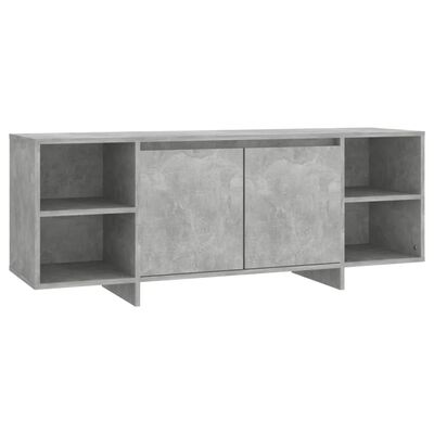vidaXL ТВ шкаф, бетонно сив, 130x35x50 см, ПДЧ