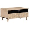 vidaXL Маса за кафе, 80x54x40 см, мангово дърво масив