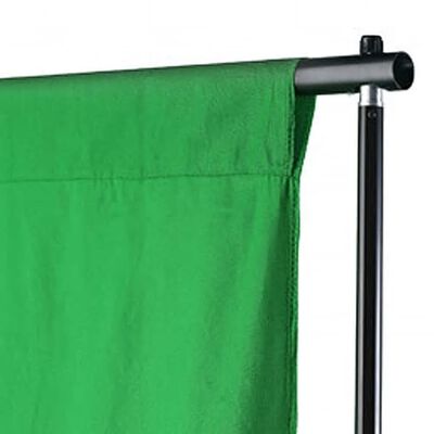 vidaXL Фотографски фон, памук, зелен, 600х300 см, Chroma Key