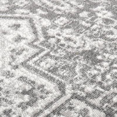 vidaXL Външен килим, плоскотъкан, 115x170 см, светлосив