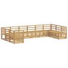 vidaXL Комплект дивани за открито 10 pcs Бяло 363 x 185,5 x 73 см