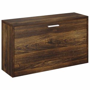 vidaXL Пейка за обувки, опушен дъб, 80x24x45 см, инженерно дърво