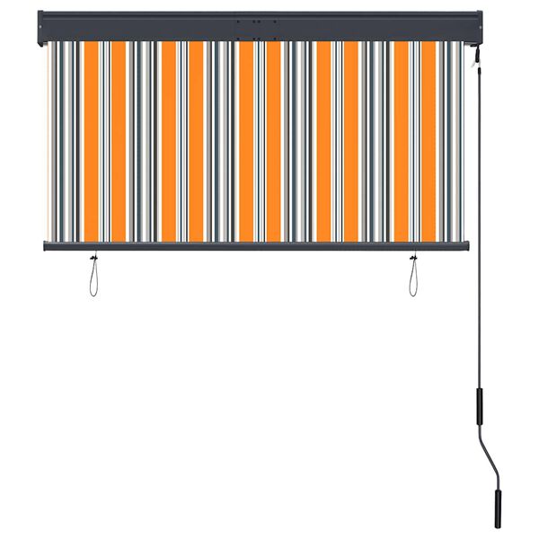 vidaXL Външна ролетна щора, 120x250 см, жълто и синьо