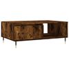 vidaXL Кафе маса, опушен дъб, 90x60x35 см, инженерно дърво