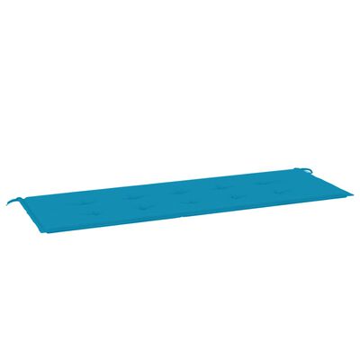 vidaXL Възглавница за градинска пейка синя 150x50x3 см оксфорд плат